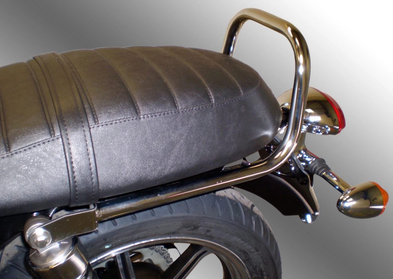 Renntec Passenger Grab Rail For Triumph - Chrome - Image 3