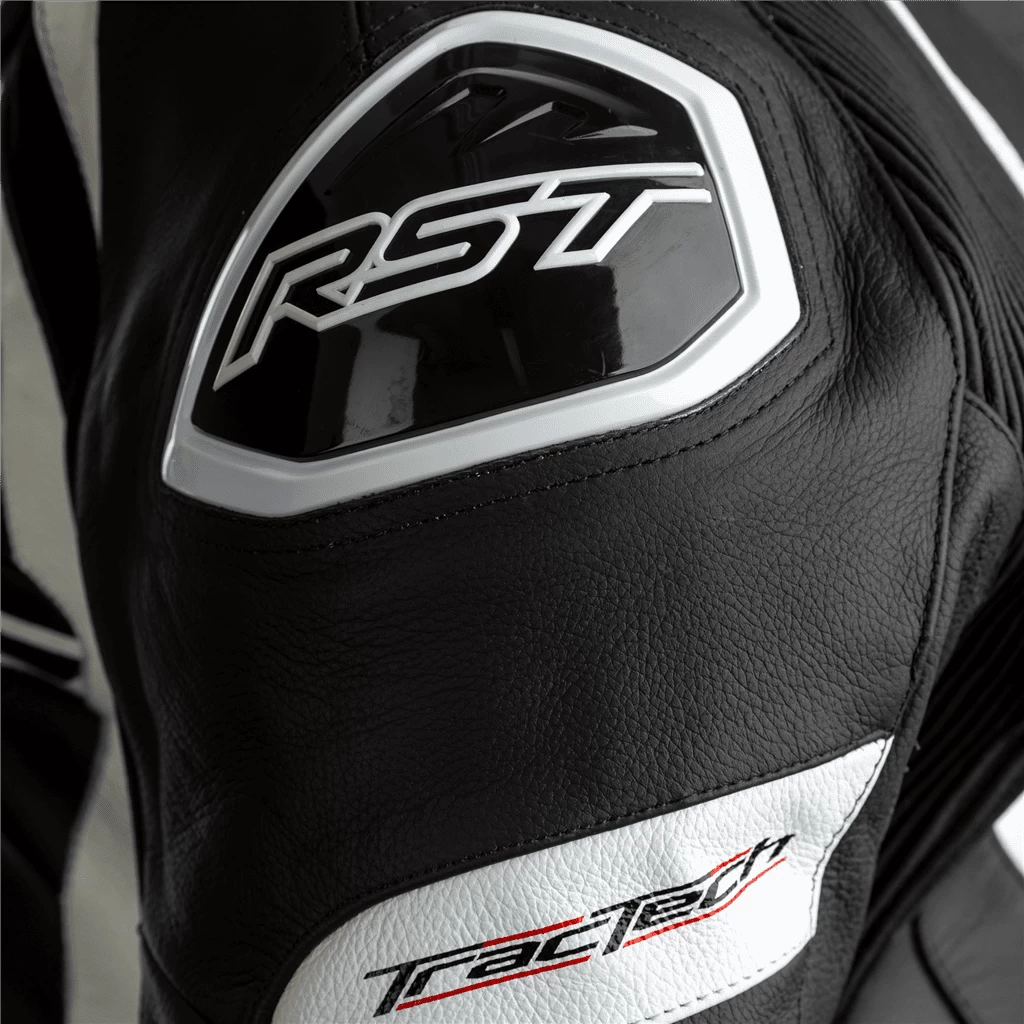 RST Tractech Evo 4 Youth Leather Suit - White / Black - Image 3