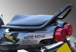 Renntec Passenger Grab Rail For Aprilia - Black