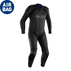 RST Podium Airbag CE Leather One Piece Suit - Black