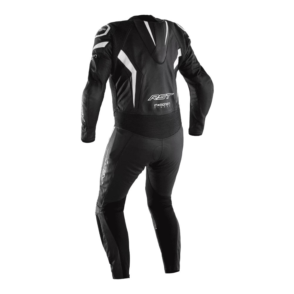 RST Podium Airbag CE Leather One Piece Suit - White/Black - Image 3