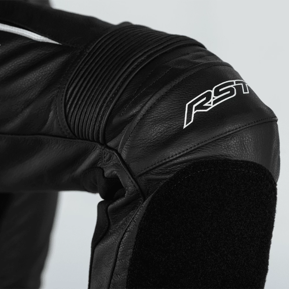 RST Podium Airbag CE Leather One Piece Suit - White/Black - Image 10