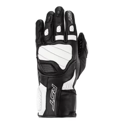 RST Turbine CE Leather Motorcycle Glove - White