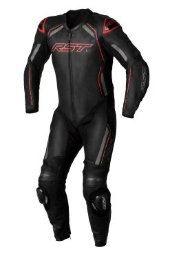 RST S1 CE Leather Suit - Black / Grey / Red
