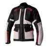 RST Endurance CE Ladies Textile Motorcycle Jacket - Black / Silver / Red