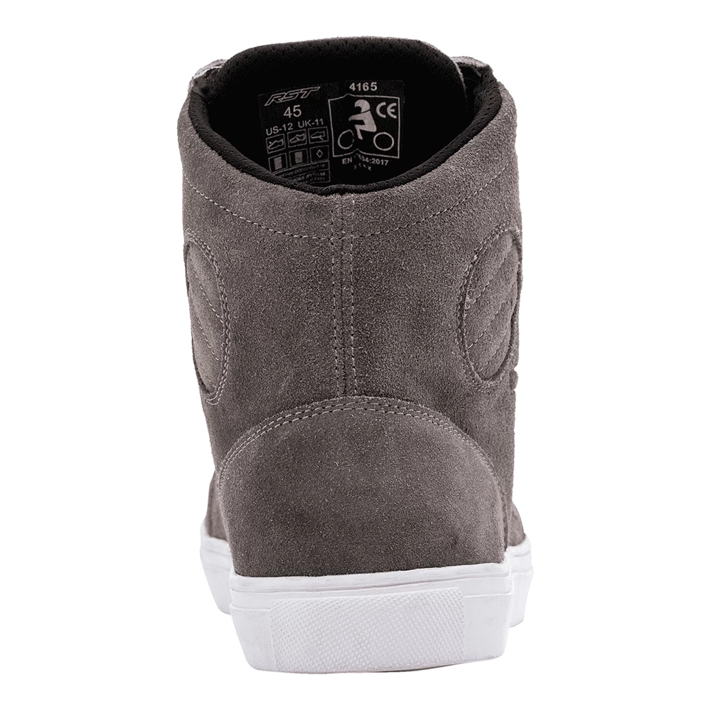 RST High Top CE Ladies Moto Sneaker - Grey - Image 5