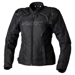 RST S1 CE Ladies Textile Jacket - Black / Black