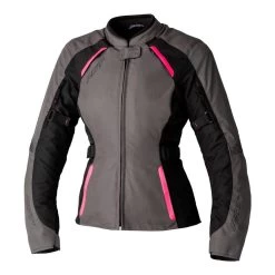 RST Ava CE Ladies Textile Jacket - Black / Neon Pink