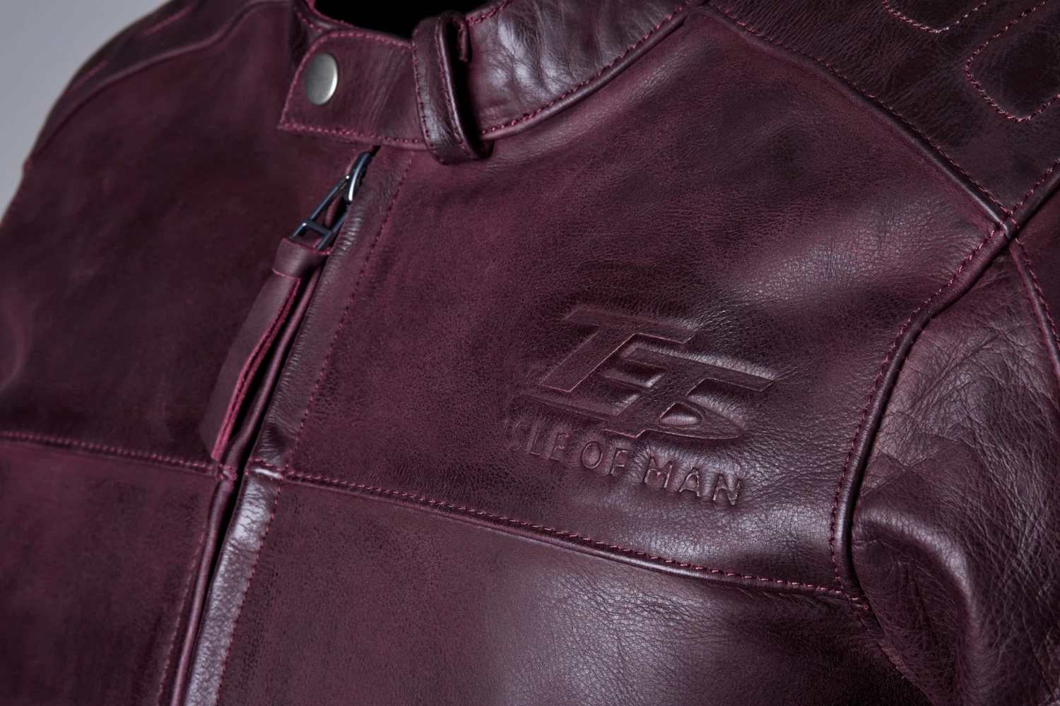 RST Isle Of Man TT Brandish 2 CE Leather Jacket - Oxblood Red - Image 3