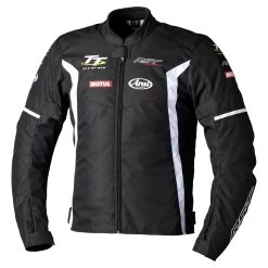 RST Isle Of Man TT Team Evo CE Textile Jacket - Black / White