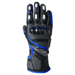RST Fulcrum CE Leather Motorcycle Gloves - Grey / Blue / Black