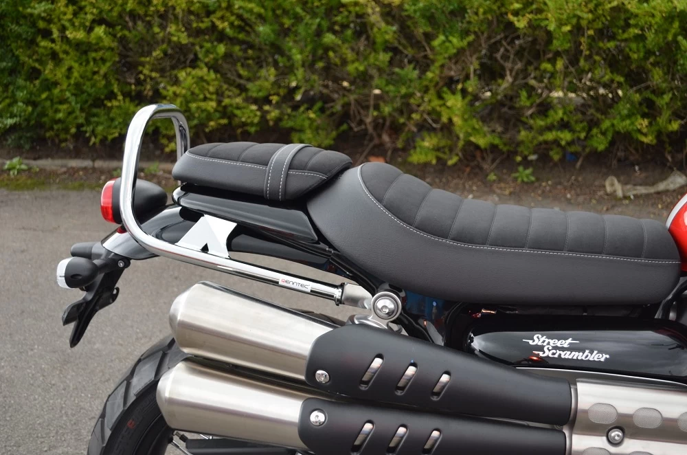Renntec Passenger Grab Rail For Triumph - Chrome