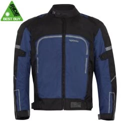 Spada Calgary CE Textile Motorcycle Jacket - Black/Blue