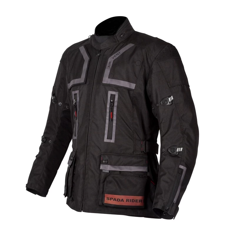 Spada Tucson CE Waterproof Textile Motorcycle Jacket - Black - Image 2