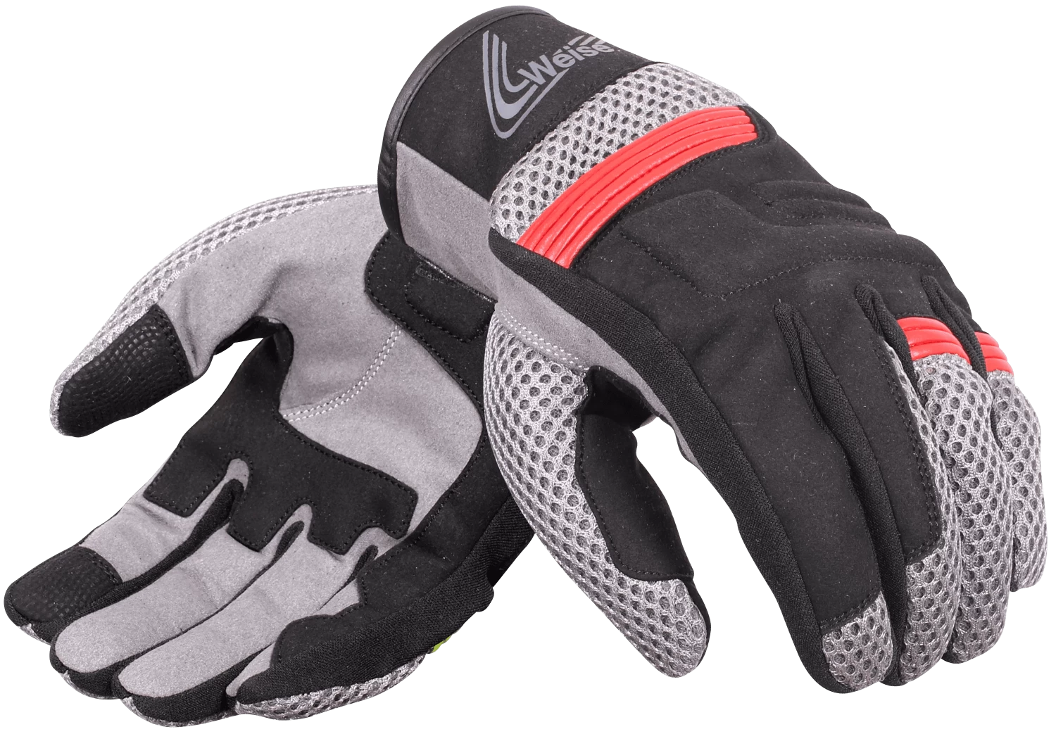 Weise Kona Vented Mesh Gloves - Black/Red - Image 3