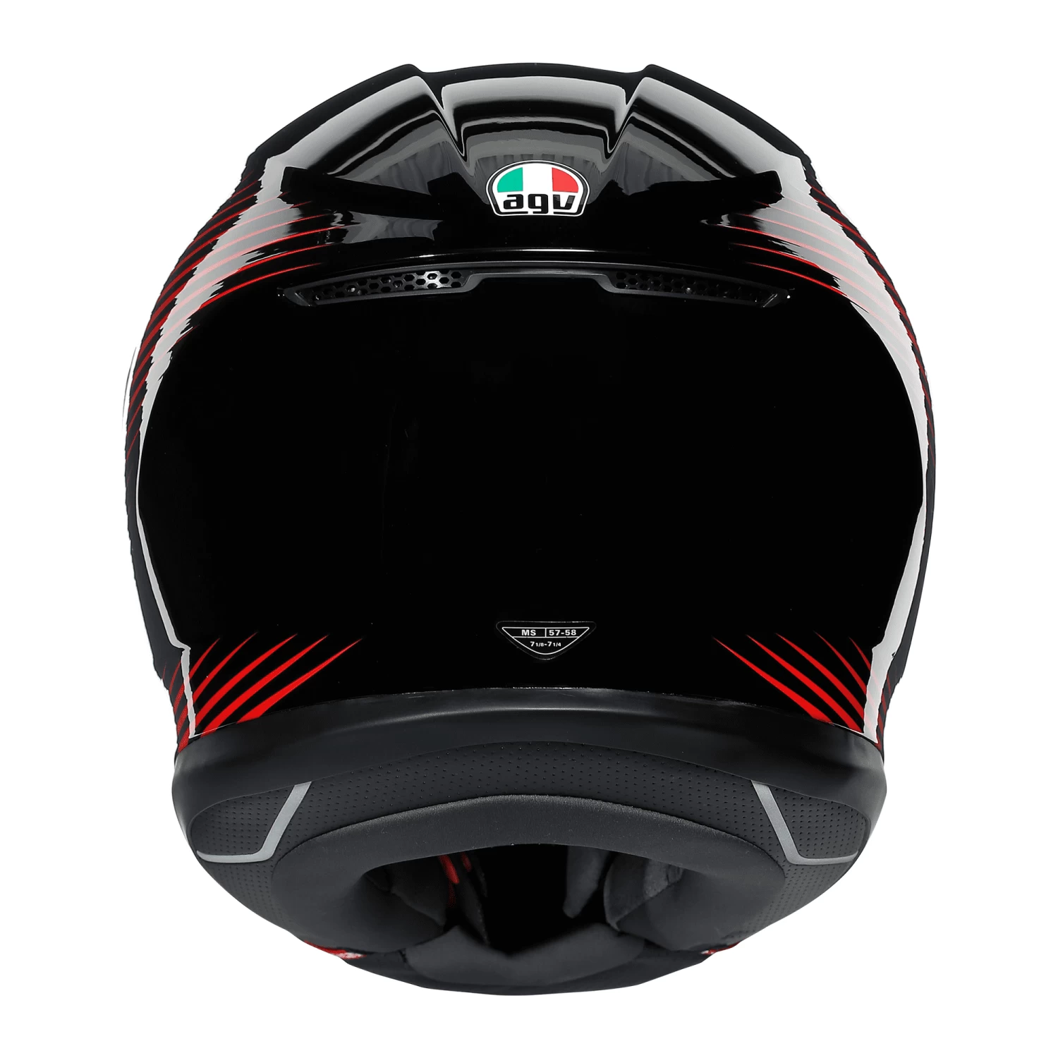 AGV K6 Rush - Black / Red - Image 4