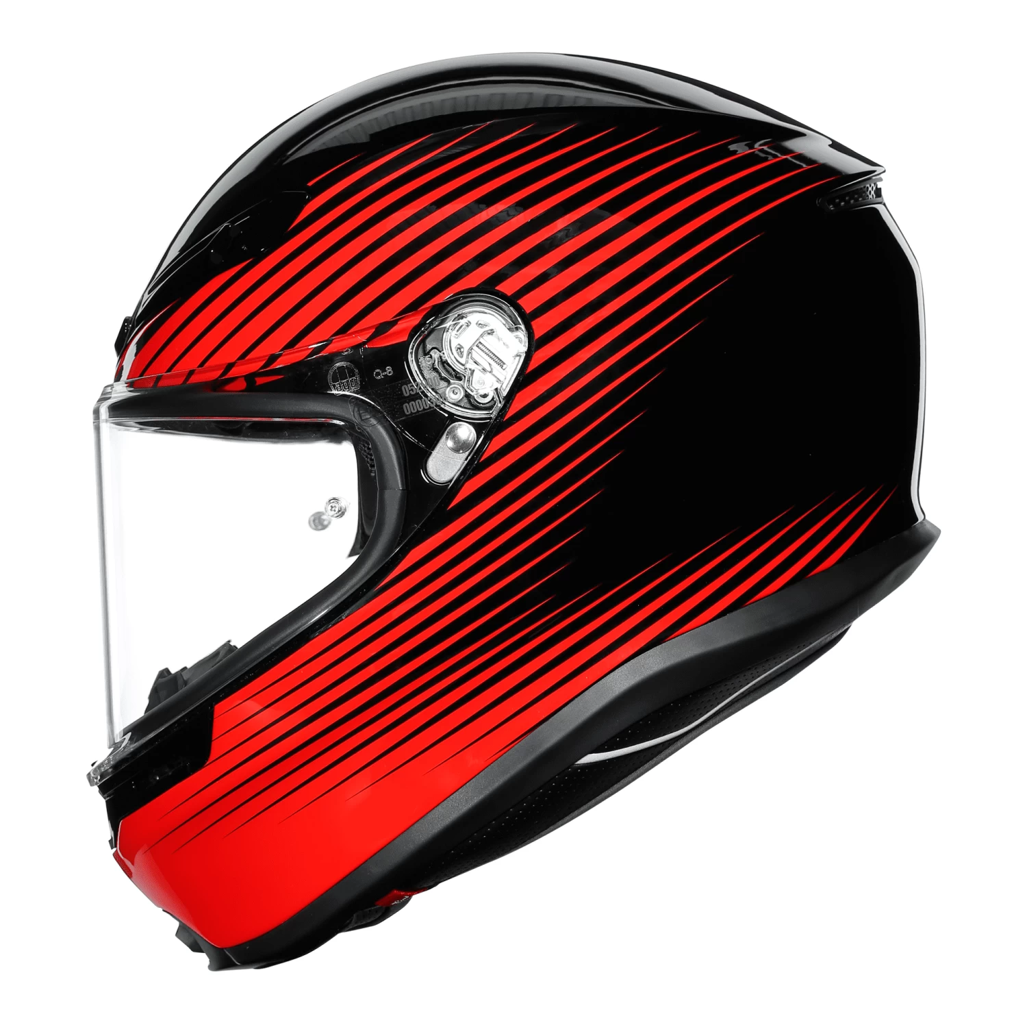 AGV K6 Rush - Black / Red - Image 5