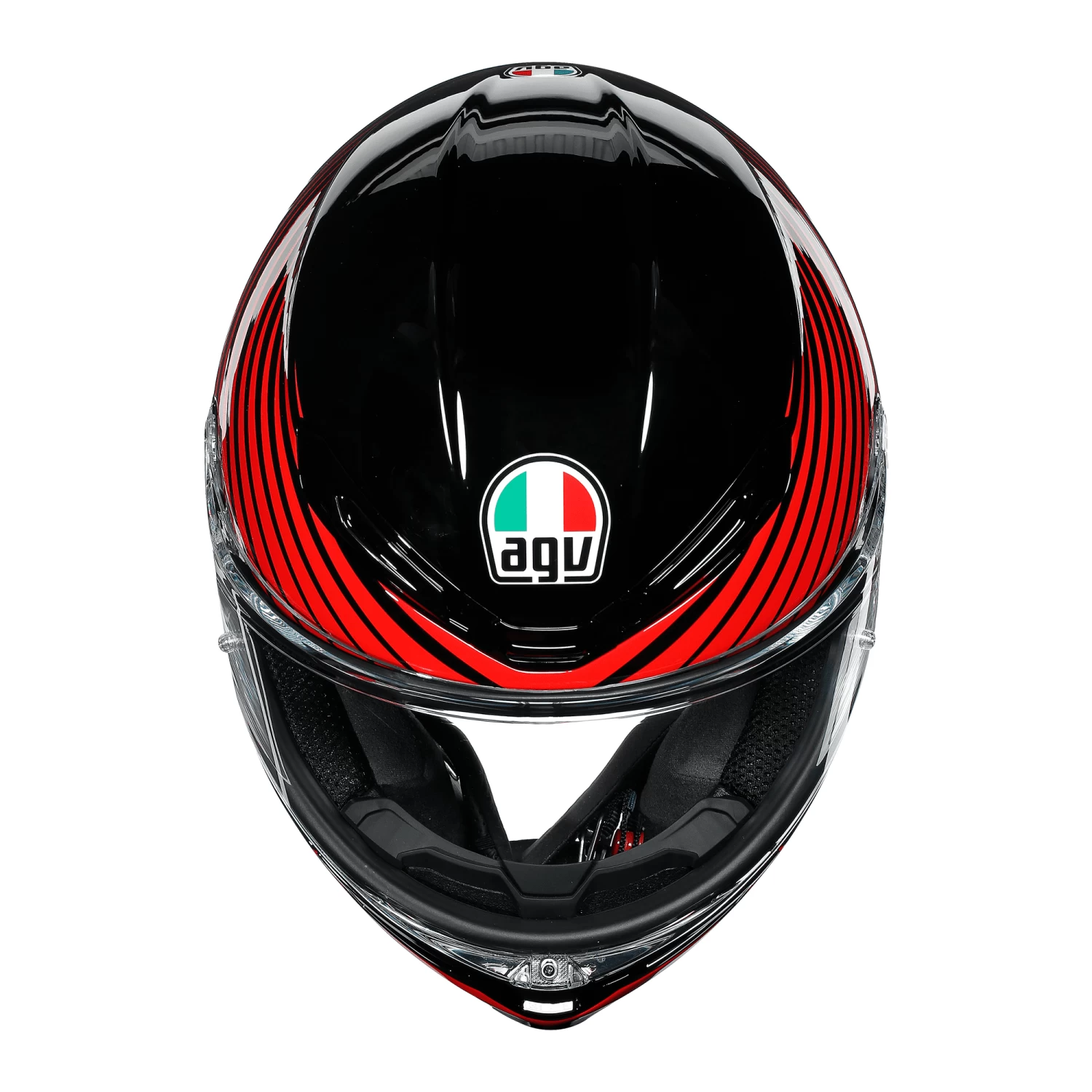 AGV K6 Rush - Black / Red - Image 7