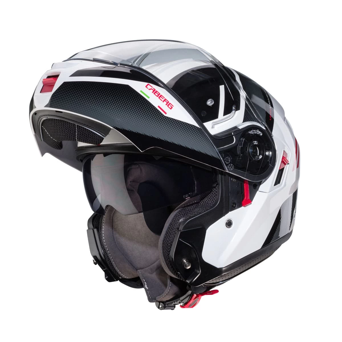 Caberg Levo X Manta - White/Anthracite/Red - Image 2