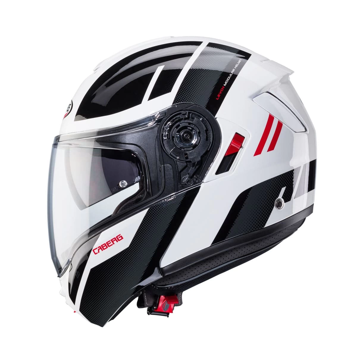 Caberg Levo X Manta - White/Anthracite/Red - Image 3