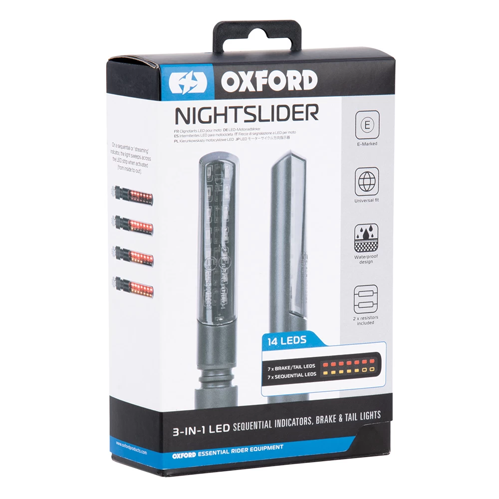 Oxford NightSlider 3-in-1 Sequential Motorcycle Indicators - Rear - Image 8