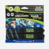 ROK Straps - Motorcycle / ATV Stretch Straps - Black / Blue / Green Reflective