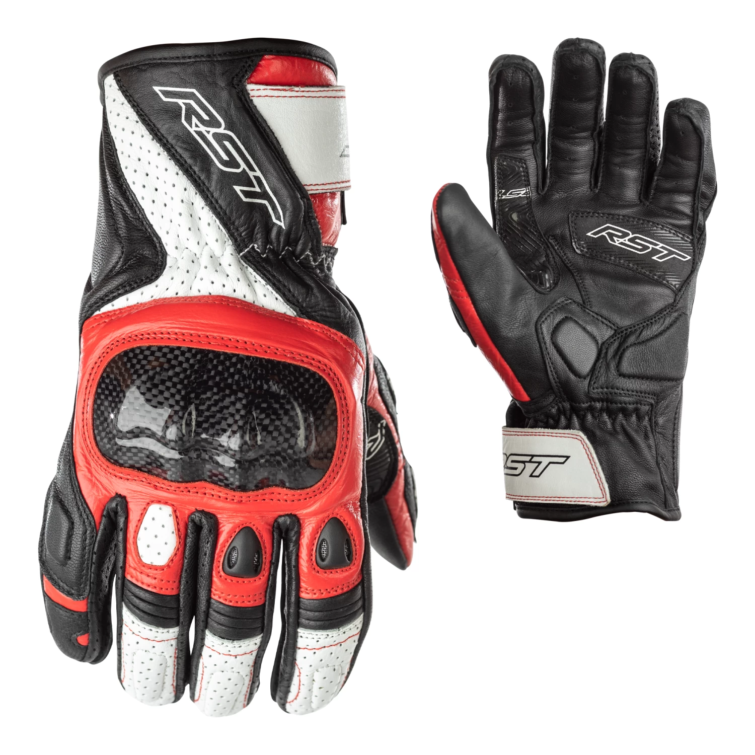 RST Stunt 3 CE Gloves - Red - Image 3