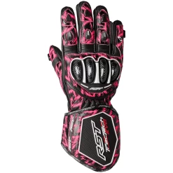 RST Tractech Evo 4 CE Leather Gloves - Dazzle Pink