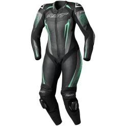 RST Tractech Evo 5 Ladies One Piece Leather Suit - Black/Aqua