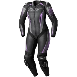 RST Tractech Evo 5 Ladies One Piece Leather Suit - Black/Fushia
