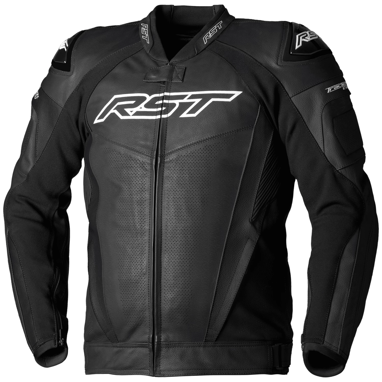RST Tractech Evo 5 Leather Jacket - Black/Black
