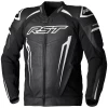 RST Tractech Evo 5 Leather Jacket - Black/White