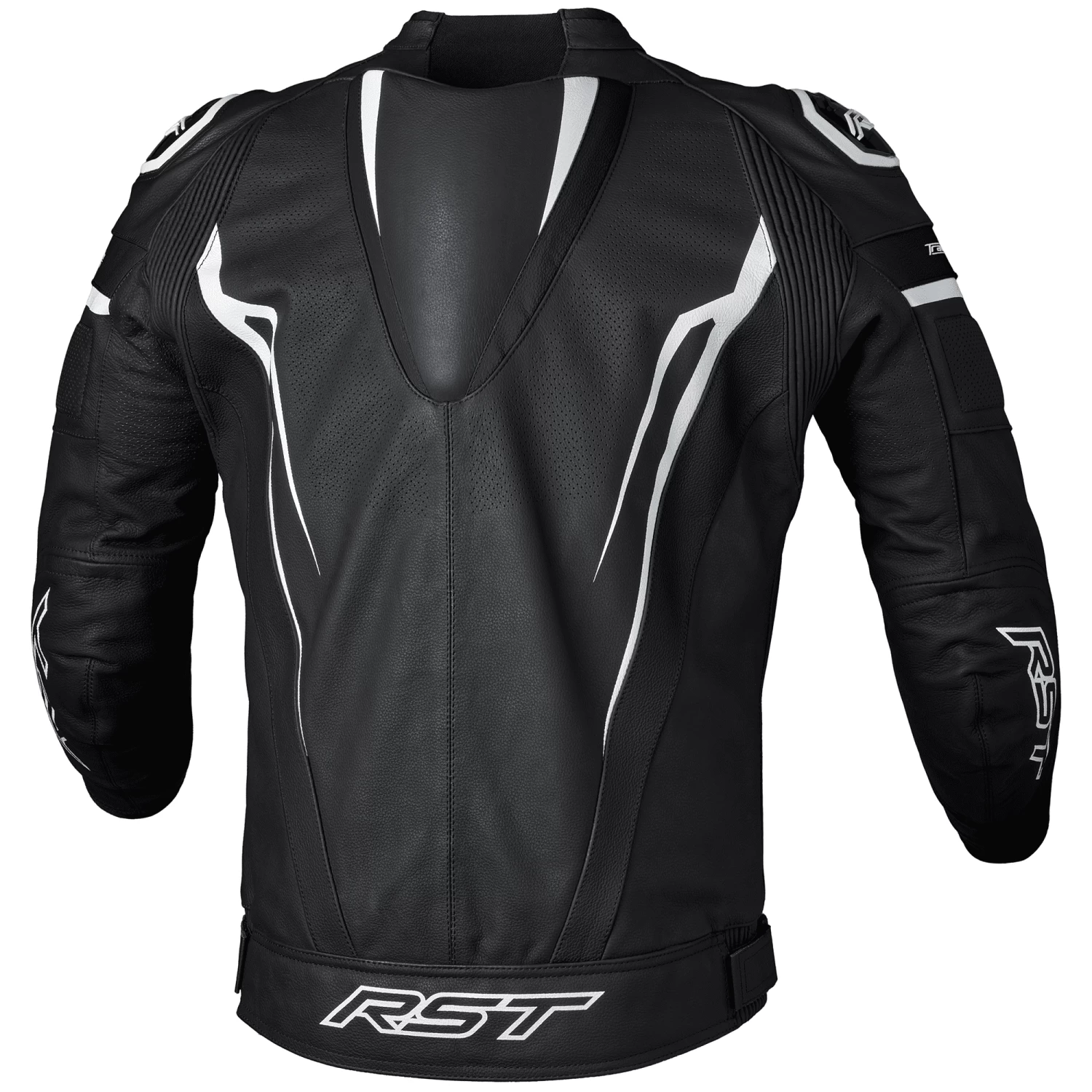 RST Tractech Evo 5 Leather Jacket - Black/White - Image 2
