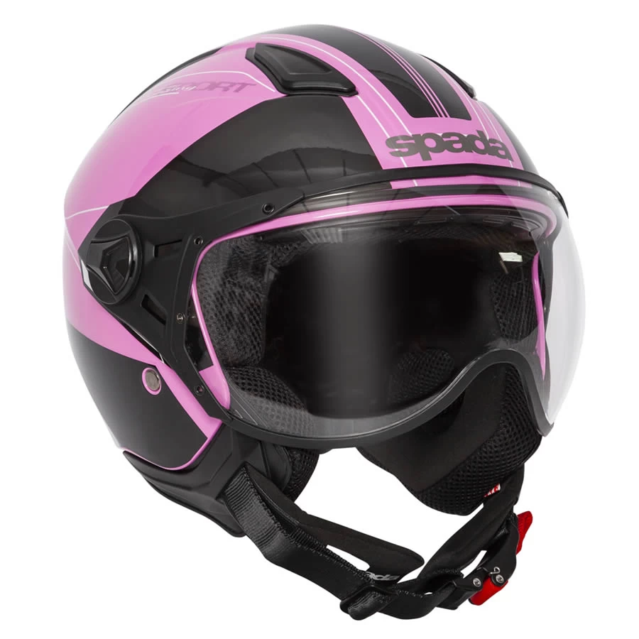 Spada Hellion Open Face Helmet - Twist Pink