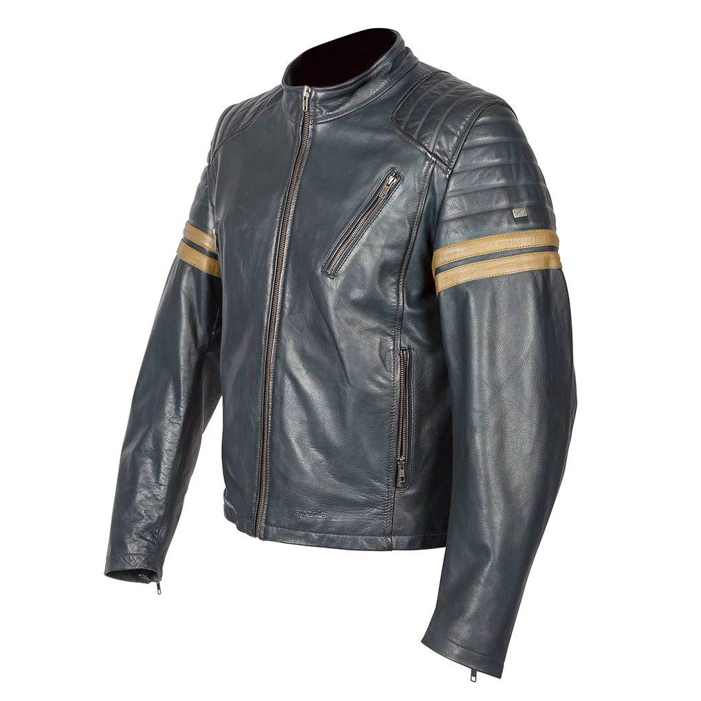 Spada Wyatt CE Waterproof Leather Motorcycle Jacket - Image 2