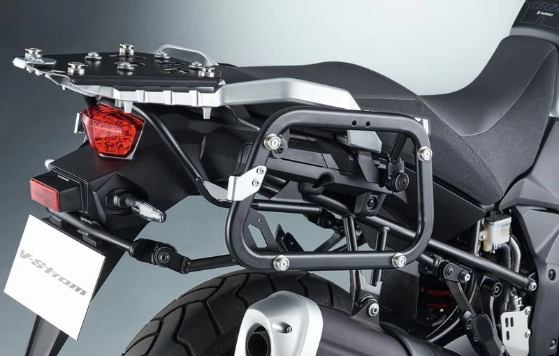 Suzuki V-Strom 1000 ABS Aluminium Side Case Set - Silver - Image 2