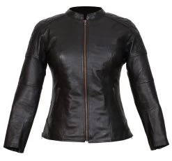 Weise Earhart Ladies Leather Jacket - Black